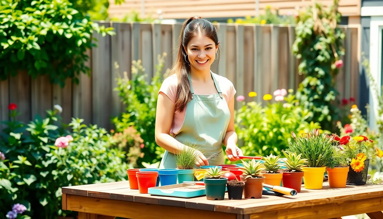 outdoor gardening table